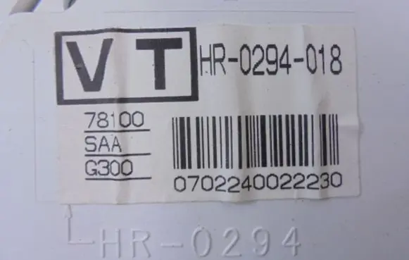 Honda Jazz Speedometer (instrument cluster) 78100SAAG300