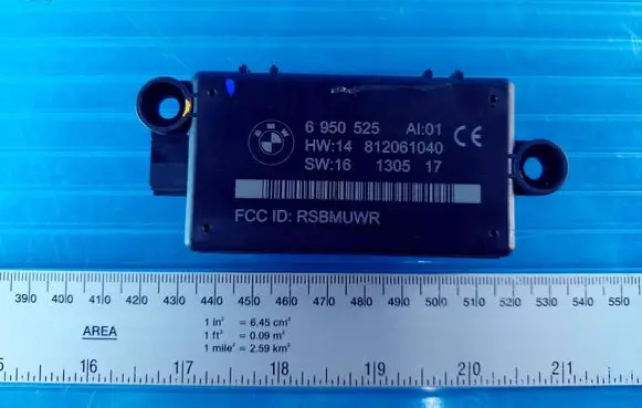 BMW 6 E63 E64 Alarm control unit/module 6950525 812061040