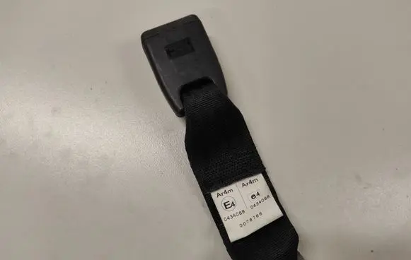 Middle seatbelt buckle (rear)