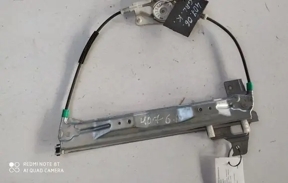 Peugeot 407 Rear window lifting mechanism without motor 9644893780