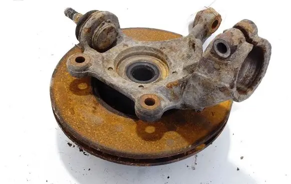 Front wheel hub spindle knuckle