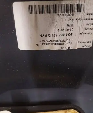 Volkswagen PASSAT B8 Side airbag 3G5885701D 1297709 01032016
