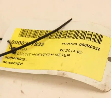 Nissan Qashqai Mass air flow meter 93450753