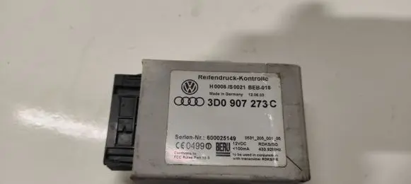 Volkswagen Phaeton Tire pressure control unit 3D0907273C 600025149 053120500105