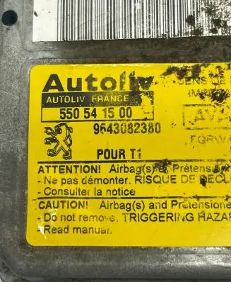 Peugeot 206 Airbag control unit/module 9643082380