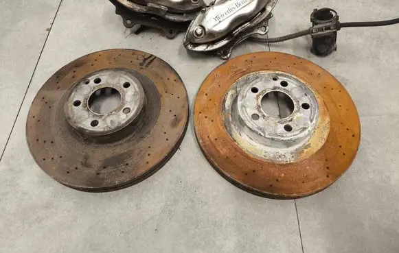 Mercedes-Benz S W221 Brake discs and calipers set BCD7