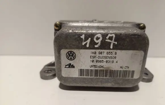 Volkswagen Golf Plus ESP acceleration yaw rate sensor 1K0907655B 10098503194 U975D16D41