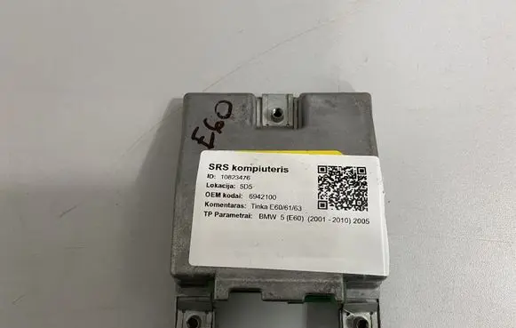 BMW 5 E60 E61 Airbag control unit/module 6942100