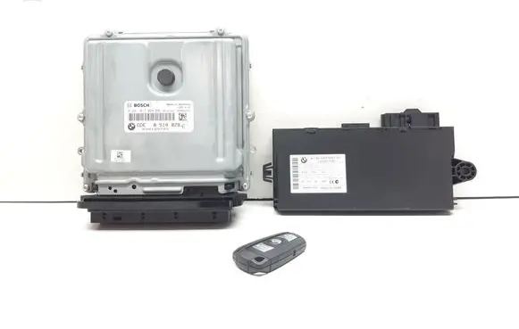 BMW 3 E90 E91 Engine ECU kit and lock set 8510829 0281017024 9237047