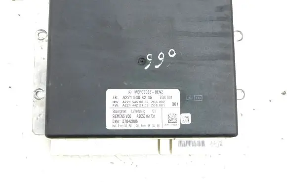 Mercedes-Benz S W221 Air suspension control unit module (rear) A2215408245