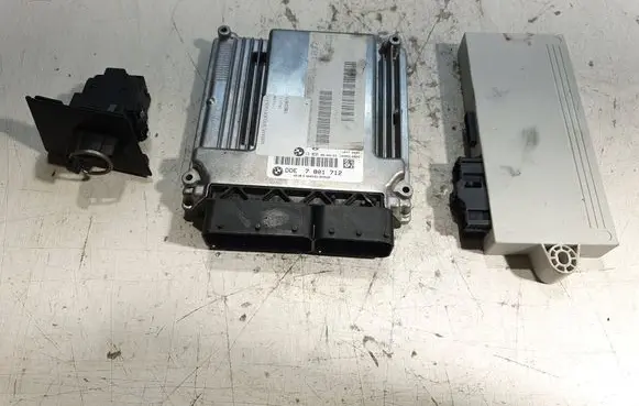 BMW 3 E90 E91 Engine ECU kit and lock set 7801712 1039S14026 031066390