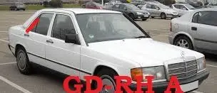 Mercedes-Benz 190 W201 Rear vent window glass DOT27M51AS2