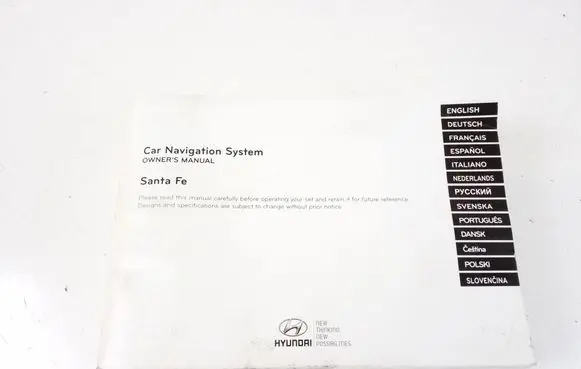 Hyundai Santa Fe Owners service history hand book