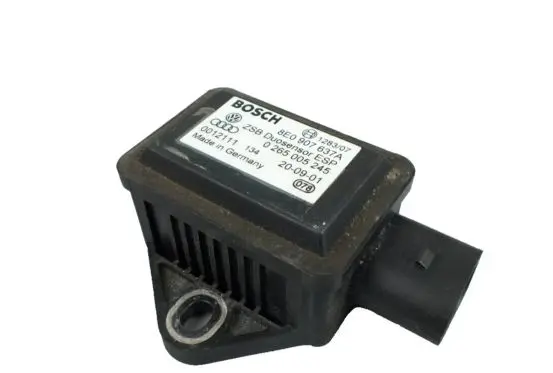 Audi A8 S8 D3 4E ESP acceleration yaw rate sensor 8E0907637A 0265005245 0012111