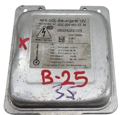 Mercedes-Benz E W212 Xenon control unit/module A2129001200