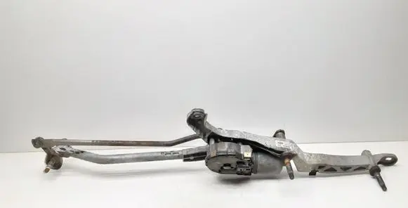 Front wiper linkage and motor