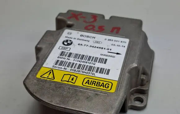 BMW X3 E83 Airbag control unit/module 0285001870 3424581 05B2875H0570L