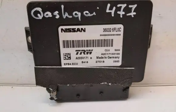 Nissan Qashqai Hand brake control module A2C17103100