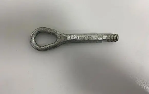 Towing hook eye