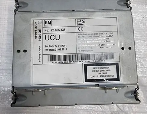 Opel Astra J Navigation unit CD/DVD player 22805138