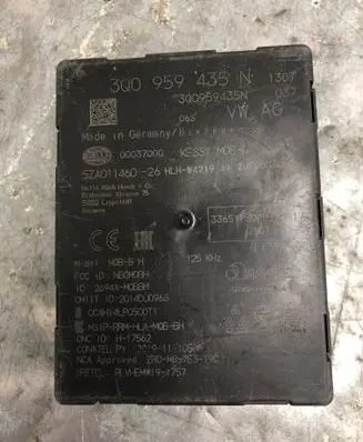 Volkswagen Golf VII Keyless (KESSY) go control unit/module 3Q0959435N-BILI 3Q0959435N