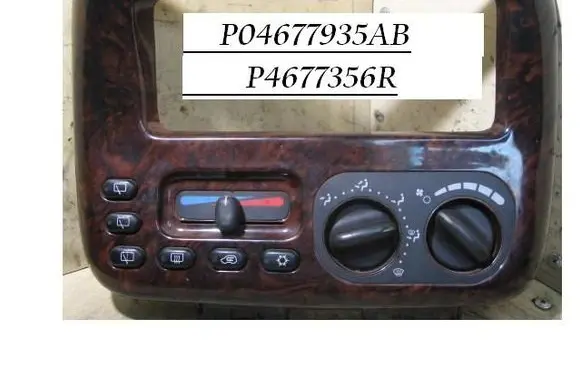 Chrysler Voyager Climate control unit P4677356R 0796B