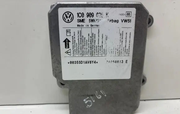 Volkswagen Polo IV 9N3 Airbag control unit/module 1C0909605K