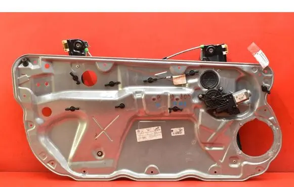 Volkswagen Polo Front door window regulator with motor 6Q3837755