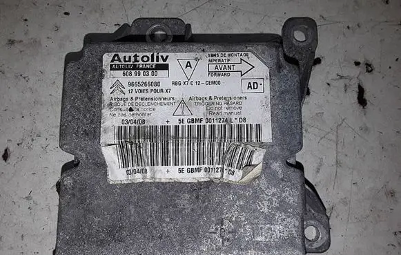 Citroen C5 Airbag control unit/module 9665266080 608090300 608990500