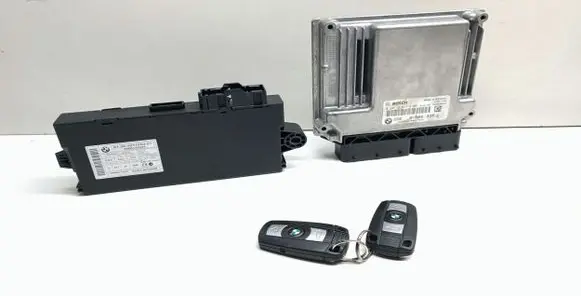 BMW 3 E90 E91 Engine ECU kit and lock set 8506438 0281016110 9217853