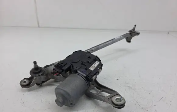 Front wiper linkage and motor