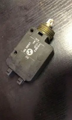 Fuel tank cap lock motor