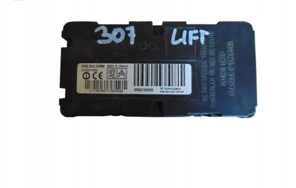 Peugeot 307 Tire pressure control unit 9655139880