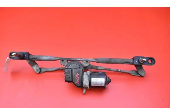 Front wiper linkage and motor