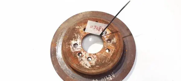 Peugeot 607 Rear brake disc neventiliuojamas