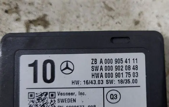 Mercedes-Benz A W177 Blind spot module A0009054111