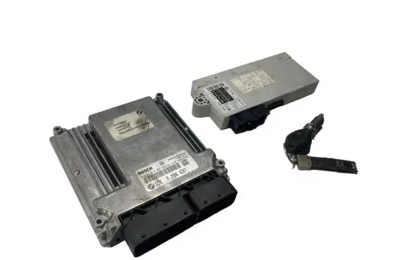 BMW 5 E60 E61 Engine ECU kit and lock set 7796637 0281012091 6963828