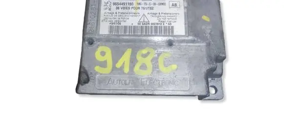 Peugeot 307 Airbag control unit/module 606877300 9654491180