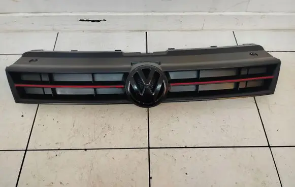 Volkswagen Polo V 6R Front bumper upper radiator grill 6R0853651G
