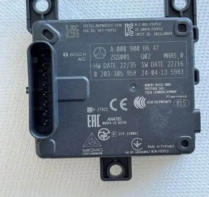 Mercedes-Benz GLC C254 Distronic sensor radar A0009006647 0203305958