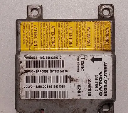 Volvo S40, V40 Airbag control unit/module 30612702D EHT9E06AE36 991260452K