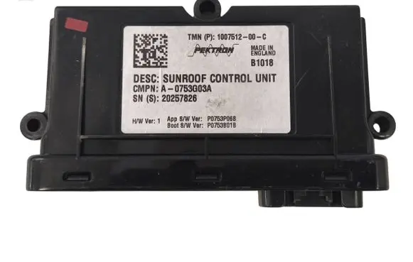 Tesla Model S Sunroof control unit/module 100751200C 20257826 P0753P06B