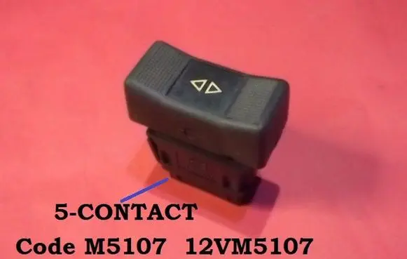 Renault 21 Electric window control switch M5107 12VM5107