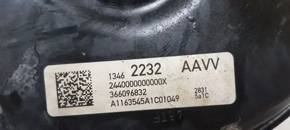 Opel Astra K Brake booster 366096832 13462232