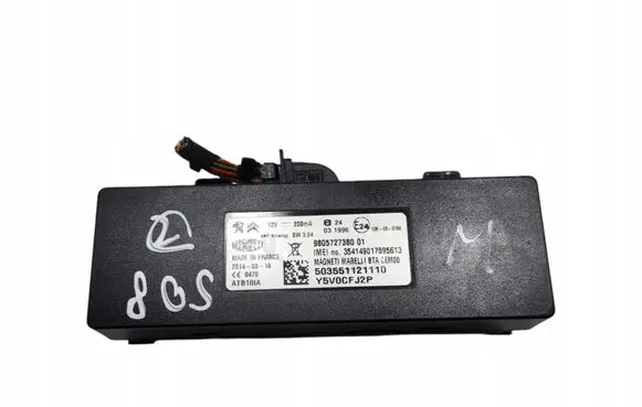 Peugeot 508 Bluetooth control unit module 9805727380
