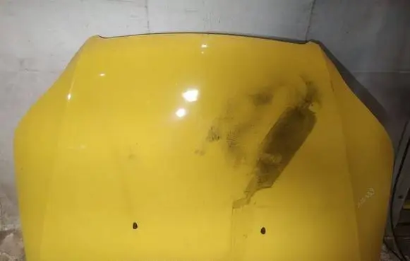 Chevrolet Aveo Engine bonnet/hood geltonas