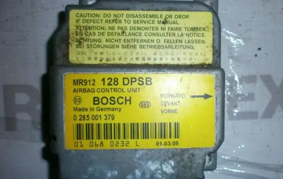 Mitsubishi Space Star Airbag control unit/module MR912128DPSB 0285001379