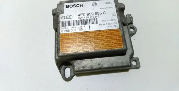 Audi A8 S8 D3 4E Airbag control unit/module 4E0959655G 0285001705