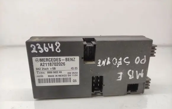 Mercedes-Benz E W211 Seat control module A2118702026