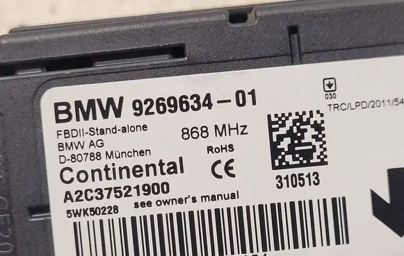 BMW 1 F20 F21 Alarm control unit/module 926963401